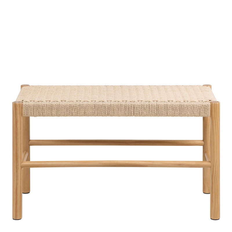 Alvin Weaved Bench in Off White – image 2