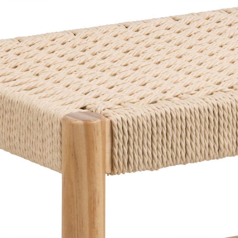 Alvin Weaved Bench in Off White – image 5