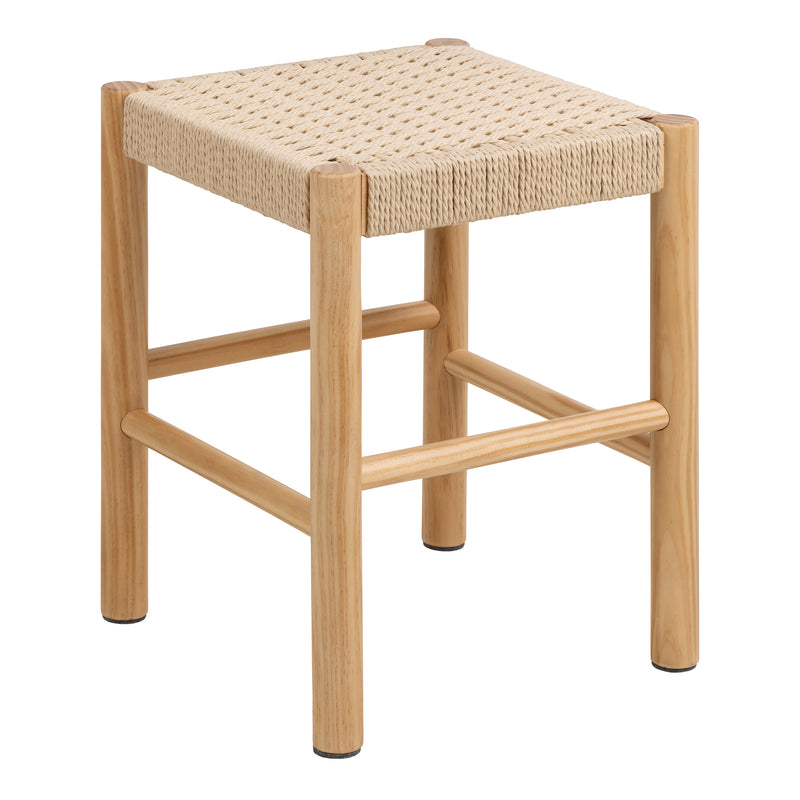 Alvin Weaved Stool in Off White – image 1