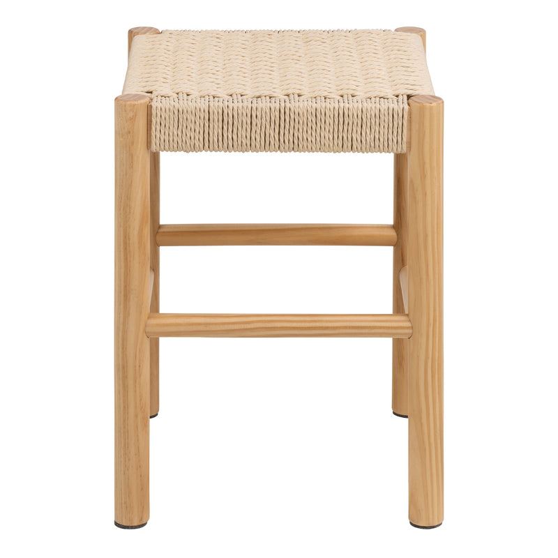 Alvin Weaved Stool in Off White – image 2