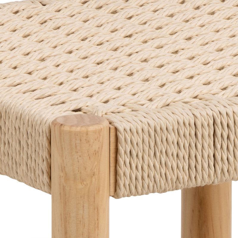 Alvin Weaved Stool in Off White – image 4