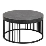 Strington Round Coffee Table in Matt Black – image 1