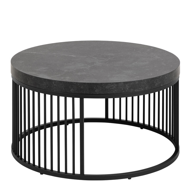 Strington Round Coffee Table in Matt Black – image 1