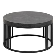 Strington Round Coffee Table in Matt Black – image 2