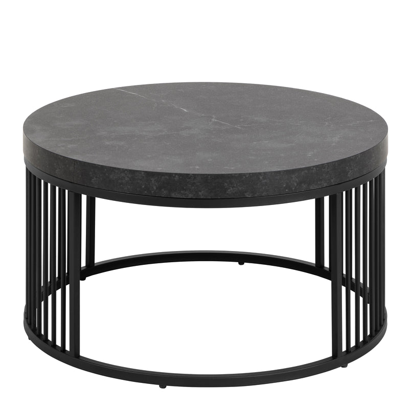Strington Round Coffee Table in Matt Black – image 2
