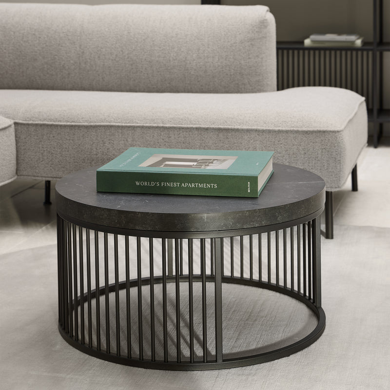Strington Round Coffee Table in Matt Black – image 3