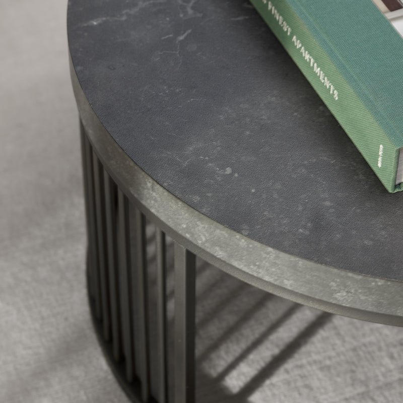 Strington Round Coffee Table in Matt Black – image 4