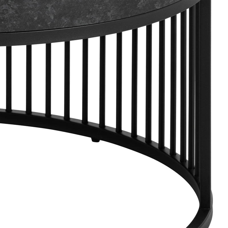 Strington Round Coffee Table in Matt Black – image 7