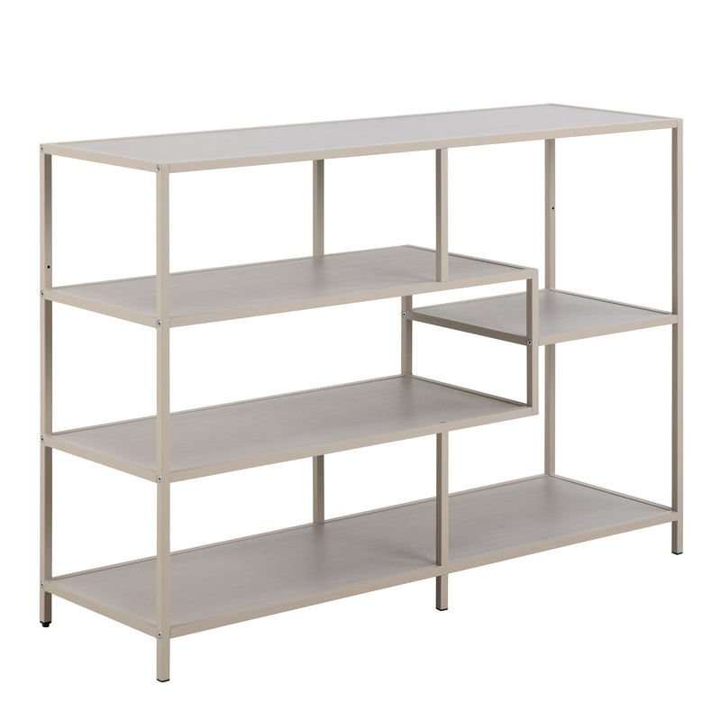Seaford Bookcase with 4 Shelves in Grey – image 1
