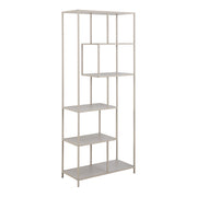 Seaford Bookcase with 5 Shelves in Grey – image 1