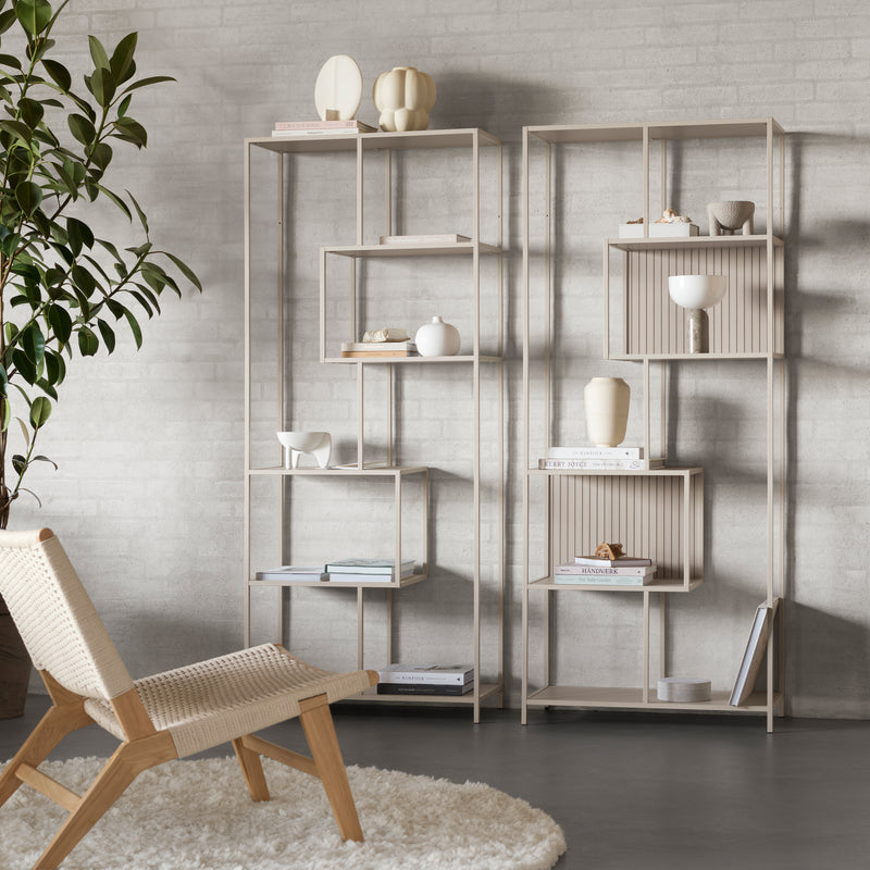 Seaford Bookcase with 5 Shelves in Grey – image 4
