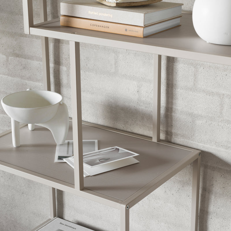 Seaford Bookcase with 5 Shelves in Grey – image 6