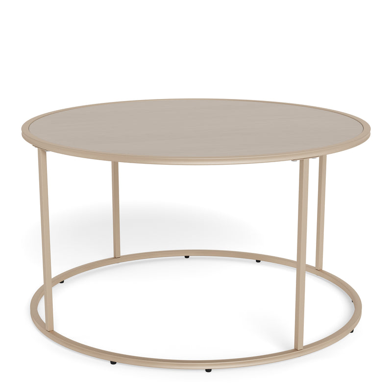 Seaford Round Coffee Table in Grey – image 1