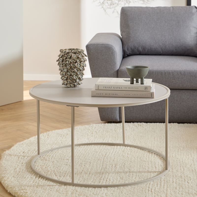 Seaford Round Coffee Table in Grey – image 3
