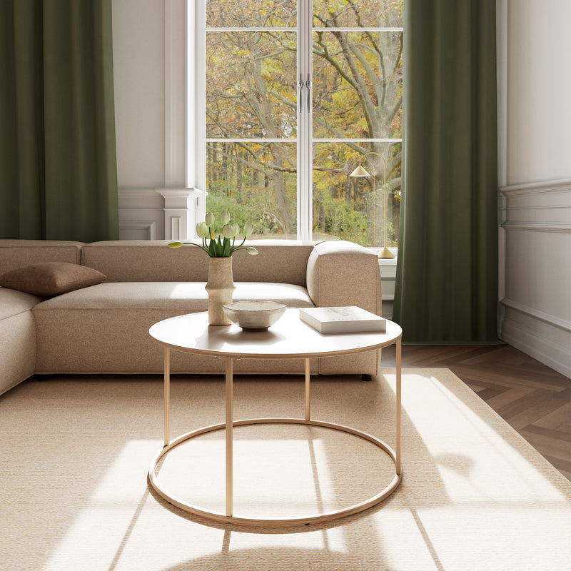 Seaford Round Coffee Table in Grey – image 4