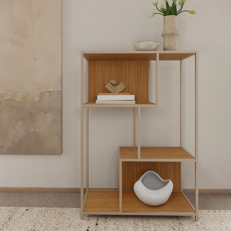 Seaford Bookcase in Oak & Grey – image 6