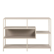 Seaford Wide Grey Steel Bookcase With 4 Grey Melamine Shelves – image 2