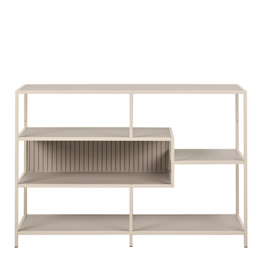 Seaford Wide Grey Steel Bookcase With 4 Grey Melamine Shelves – image 2