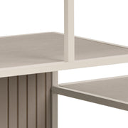 Seaford Wide Grey Steel Bookcase With 4 Grey Melamine Shelves – image 7