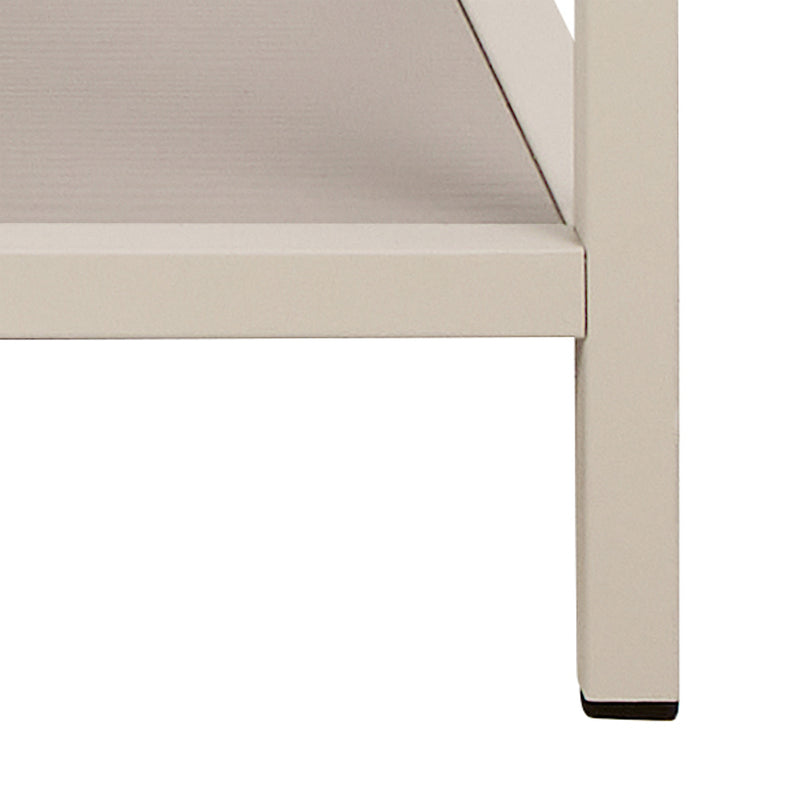 Seaford Wide Grey Steel Bookcase With 4 Grey Melamine Shelves – image 8