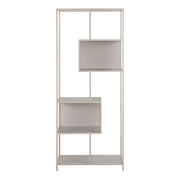 Seaford Tall Grey Metal Bookcase with 5 Shelves – image 3