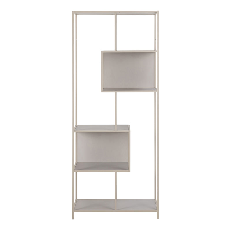 Seaford Tall Grey Metal Bookcase with 5 Shelves – image 3