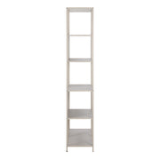 Seaford Tall Grey Metal Bookcase with 5 Shelves – image 4