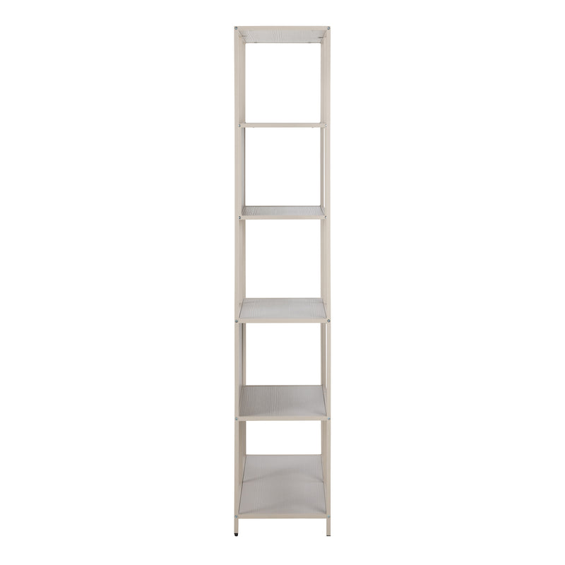 Seaford Tall Grey Metal Bookcase with 5 Shelves – image 4