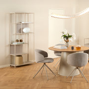 Seaford Tall Grey Metal Bookcase with 5 Shelves – image 5