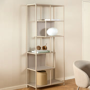 Seaford Tall Grey Metal Bookcase with 5 Shelves – image 7