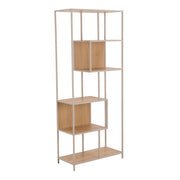 Seaford Bookcase With 5 Shelves in Oak & Grey – image 1
