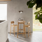 Barlow Bar Table in Matt Oak – image 3