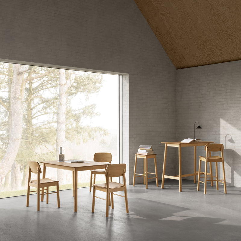 Barlow Bar Table in Matt Oak – image 5