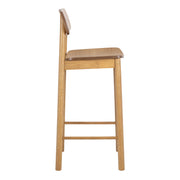 Barlow Bar Table in Matt Oak Included 2 Barlow Bar Stool in Matt Oak – image 6