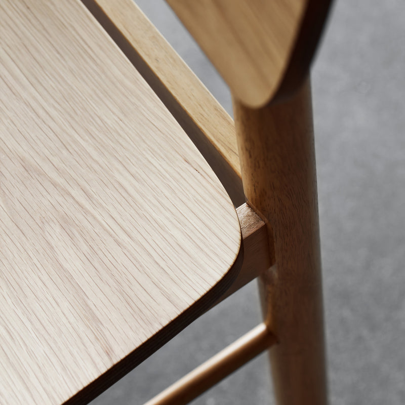 Barlow Bar Table in Matt Oak Included 2 Barlow Bar Stool in Matt Oak – image 8