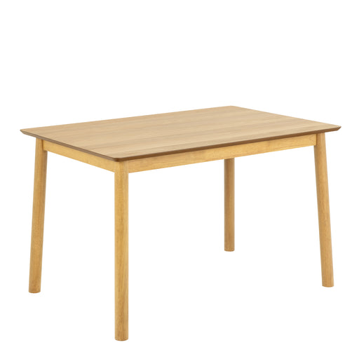 Barlow Rectangular Dining Table in Matt Oak Included 4 Barlow Dining Chair in Matt Oak – image 2