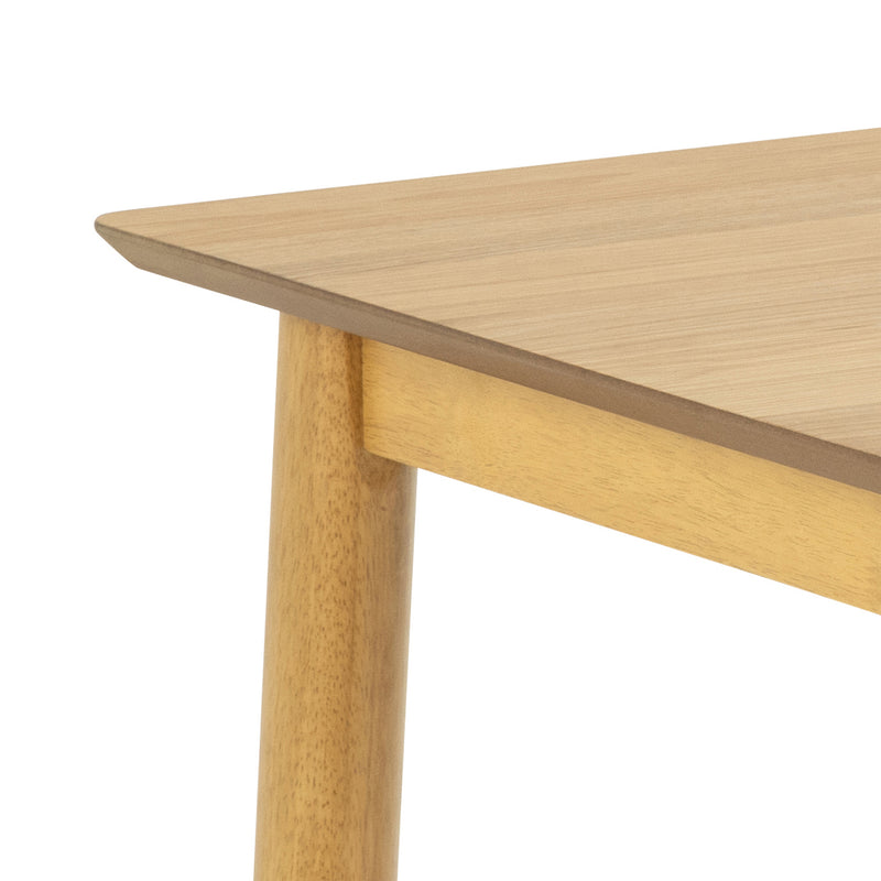 Barlow Rectangular Dining Table in Matt Oak Included 4 Barlow Dining Chair in Matt Oak – image 5