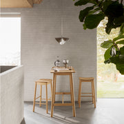 Barlow Bar Stool Without Back in Matt Oak Set of 2 – image 4