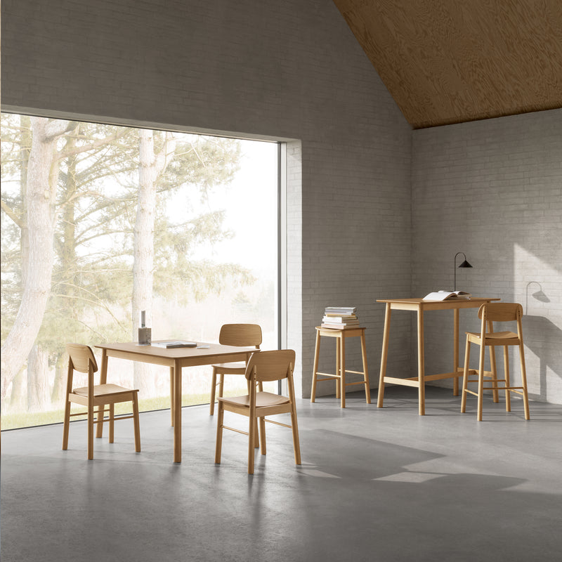 Barlow Bar Stool Without Back in Matt Oak Set of 2 – image 5
