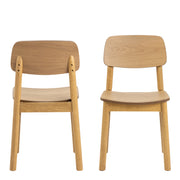 Barlow Dining Chair in Matt Oak Set of 2 – image 2