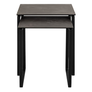 Katrine Square Coffee Table Set in Ceramic Black – image 3