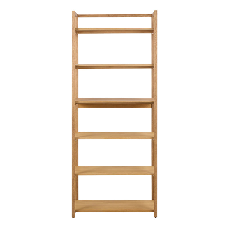 Ludza Rectangular Bookcase With 6 Shelves in Oak – image 2