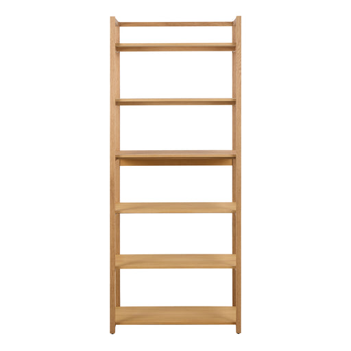Ludza Rectangular Bookcase With 6 Shelves in Oak – image 2