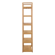 Ludza Rectangular Bookcase With 6 Shelves in Oak – image 3