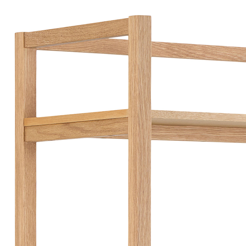 Ludza Rectangular Bookcase With 6 Shelves in Oak – image 6