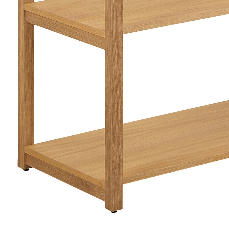 Ludza Rectangular Bookcase With 6 Shelves in Oak – image 8