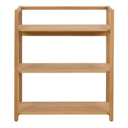 Ludza Rectangular Bookcase With 3 Shelves in Oak – image 2