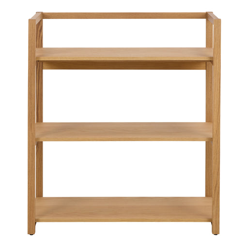 Ludza Rectangular Bookcase With 3 Shelves in Oak – image 2