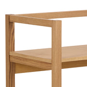 Ludza Rectangular Bookcase With 3 Shelves in Oak – image 6