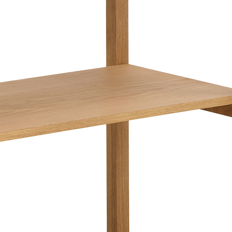Ludza Rectangular Bookcase With 3 Shelves in Oak – image 7